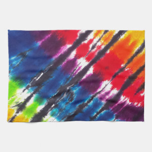 Multicolor Tie-Dye Tea Towel