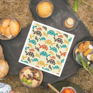 Multicolor Tortoise  Napkin