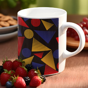 Multicolor Triangle Pattern Coffee Mug