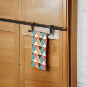 Multicolor Triangle Pattern Tea Towel