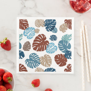Multicolor Tropical Leaves 11 Napkin