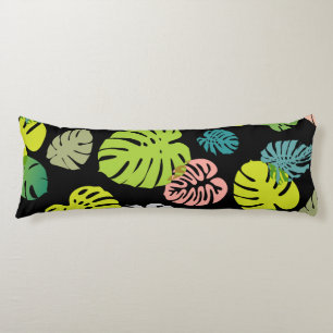 Multicolor Tropical Leaves 2 Body Cushion