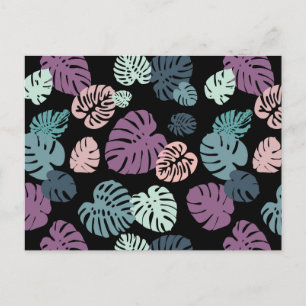 Multicolor Tropical Leaves 5 Postcard