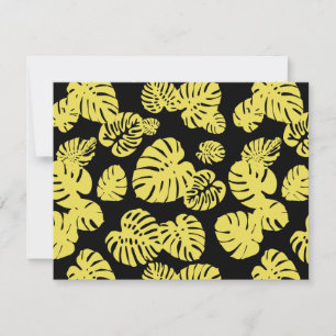 Multicolor Tropical Leaves 7 Card