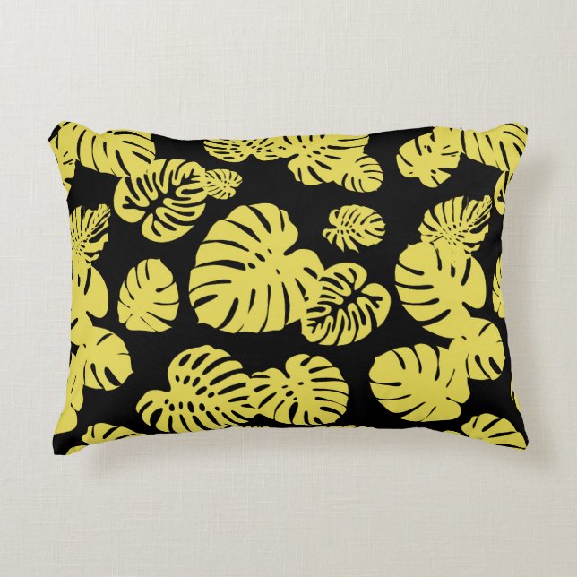 Multicolor Tropical Leaves 7 Decorative Cushion (Front)