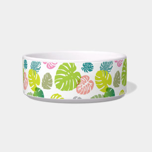 Multicolor Tropical Leaves Bowl