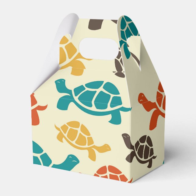 Multicolor Turtle Favour Box (Front Side)