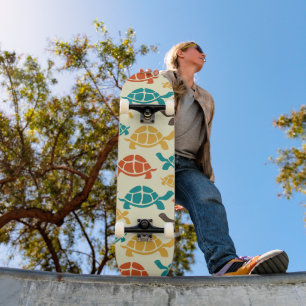 Multicolor Turtle Skateboard