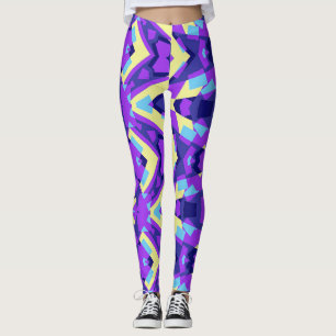 Multicolor vibrant abstract "Ratti_Creative_Arts" Leggings