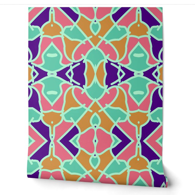 Multicolor vibrant classic "Ratti_Creative_Arts"  Wallpaper (Unrolling)