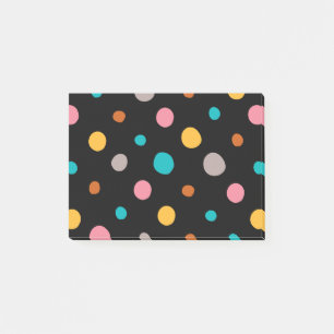 Multicolor Watercolor Dots 2 Post-it Notes