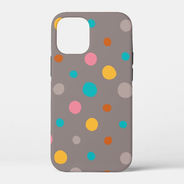Multicolor Watercolor Dots 3 Case-Mate iPhone Case (Back)