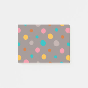 Multicolor Watercolor Dots 3 Post-it Notes