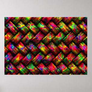 Multicolor Weave 1 Poster