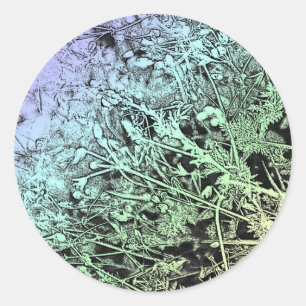 Multicolor Weeds Classic Round Sticker