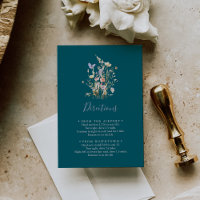 Multicolor Wildflower Green Wedding Directions
