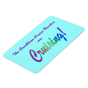 Multicolor Word Custom Stateroom Door Marker Magnet
