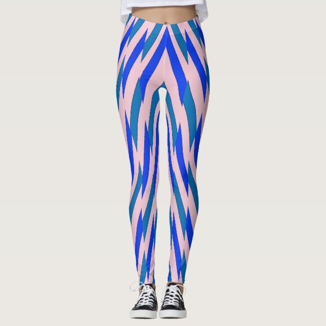 Multicolor zigzag pattern "Ratti_Creative_Arts Leg Leggings (Front)