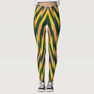 Multicolor zigzag pattern "Ratti_Creative_Arts Leg Leggings