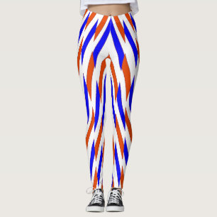 Multicolor zigzag pattern "Ratti_Creative_Arts Leg Leggings