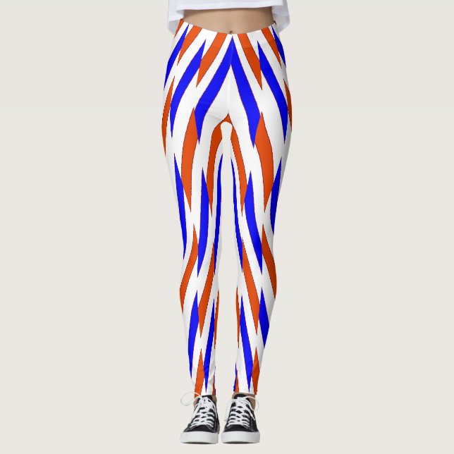 Multicolor zigzag pattern "Ratti_Creative_Arts Leg Leggings (Front)