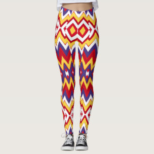 Multicolor zigzag pattern "Ratti_Creative_Arts" Leggings