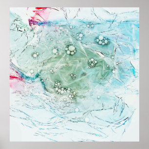 Multicolored abstract artwork poster