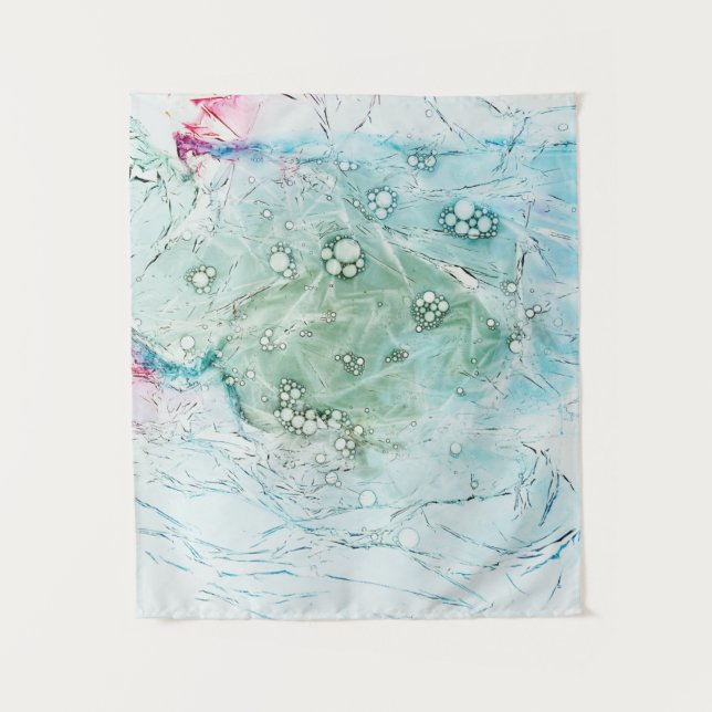 Multicolored abstract artwork tapestry (Front)