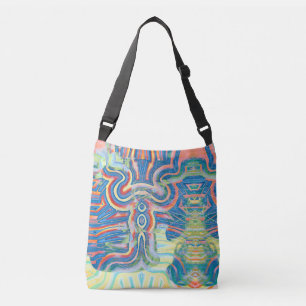 Multicolored Abstract Crossbody Bag
