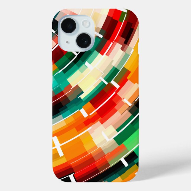 Multicolored Abstract Pattern Case-Mate iPhone Case (Back)