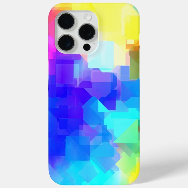 MultiColored Abstract Textured Cover For iPhone (Back)