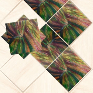 Multicolored Abstract Tile