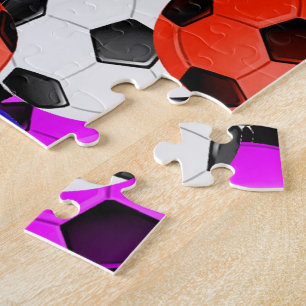 Multicolored American Soccer or Football Jigsaw Puzzle