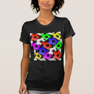 Multicolored American Soccer or Football T-Shirt