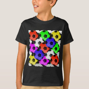 Multicolored American Soccer or Football T-Shirt