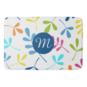 Multicolored Assorted Leaves Design (Personalised) Bath Mat
