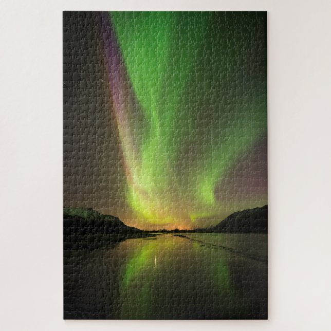Multicolored Aurora Jigsaw Puzzle (Vertical)