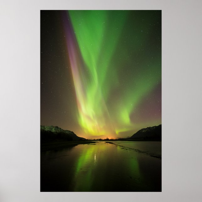 Multicolored Aurora Poster (Front)