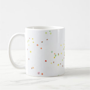 Multicolored balloon display coffee mug