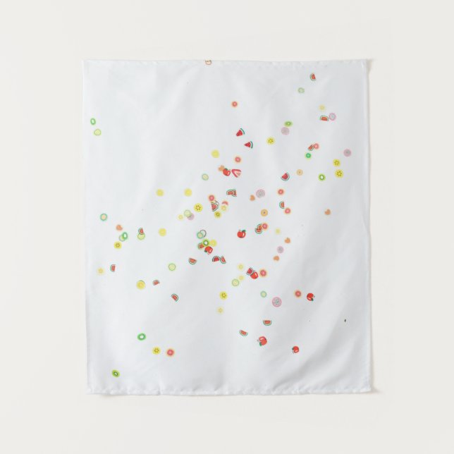 Multicolored balloon display tapestry (Front)