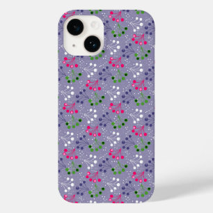 Multicolored berry simple pattern retro sixties Case-Mate iPhone 14 case