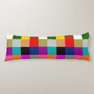 Multicolored Bold Colour Blocks Design  Body Cushion