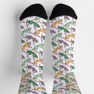 Multicolored Bra Pattern Socks