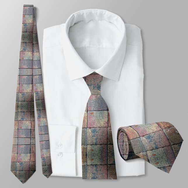 Multicolored Brick Chequered Tie (Creator Uploaded)