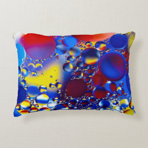 Multicolored bubbles decorative cushion