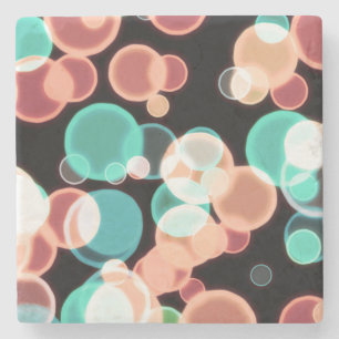 Multicolored Bubbles Stone Coaster