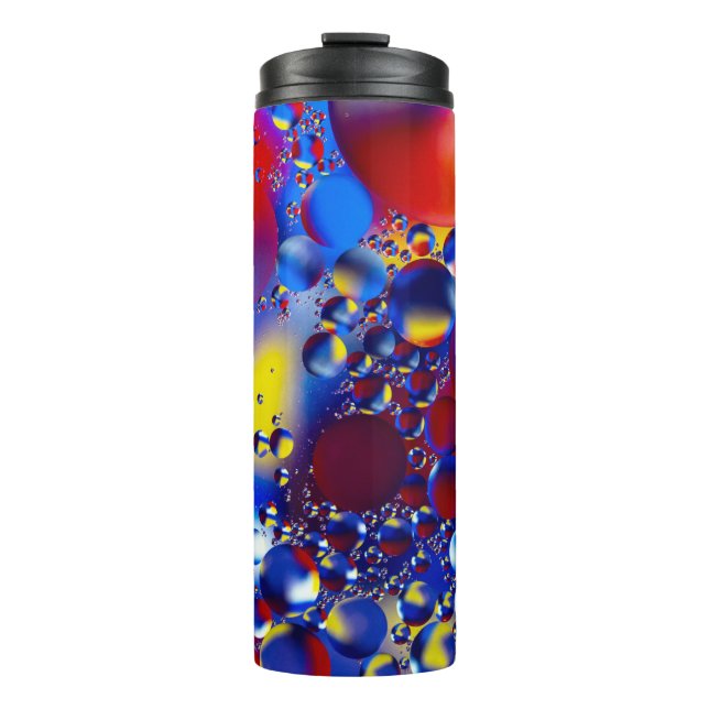Multicolored bubbles thermal tumbler (Front)