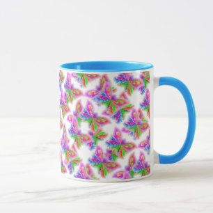 Multicolored Butterflies in Bold Colours Mug