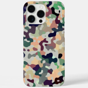 Multicolored Camo Pattern iPhone 16 Pro Max Case