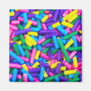 Multicolored Candy Sprinkles Magnet